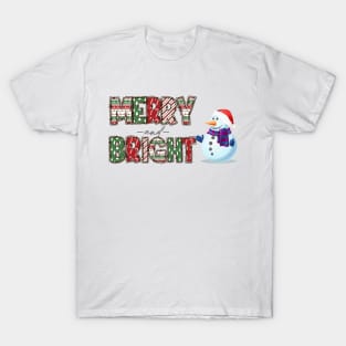 Merry and bright abominable snowman T-Shirt